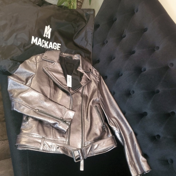 MACKAGE LEATHER JACKET XS - Picture 1 of 7